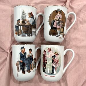 Vintage Norman Rockwell Collectors Mugs - 4